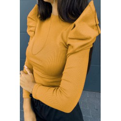 Body dama bumbac cu umeri ridicati 9176