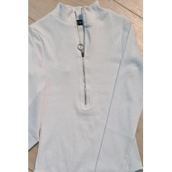 Bluza dama bumbac tetra cu fermoar 9564