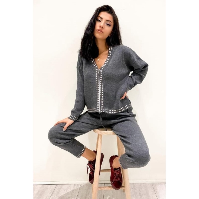 Trening dama tricot cu jacheta 2025