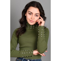 Bluza dama bumbac tetra cu aplicatii 9373