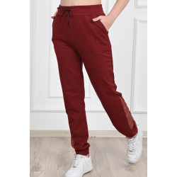 Pantalon dama bumbac si plasa 6057
