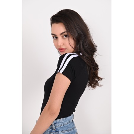 Body dama bumbac cu dungi 9823