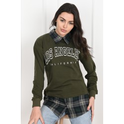 Bluza dama bumbac Los Angeles camasa 1113-22