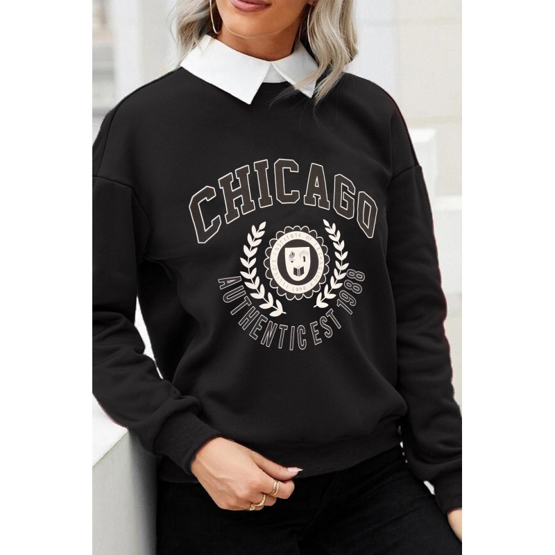 Hanorac dama bumbac Chicago 1114-22