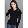 Bluza dama bumbac tetra cu volane 1079