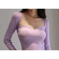 Bluza dama bumbac tetra cu decolteu D-217