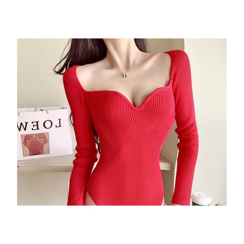 Bluza dama bumbac tetra cu decolteu D-217