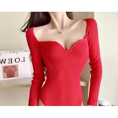 Bluza dama bumbac tetra cu decolteu D-217