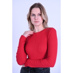 Body dama bumbac cu fermoar 9512