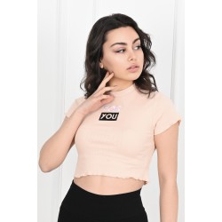 Tricou dama bumbac scurt ForYou 1239