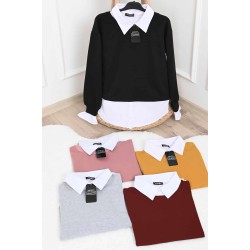 Bluza dama bumbac tip camasa 1110-22