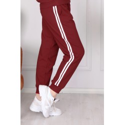 Pantalon dama bumbac cu dungi 6115