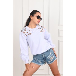 Bluza dama bumbac Flori 1321-22-1