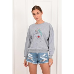 Bluza dama bumbac Face 1320-22-1