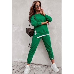 Trening dama bumbac cu fermoar lateral People 3422