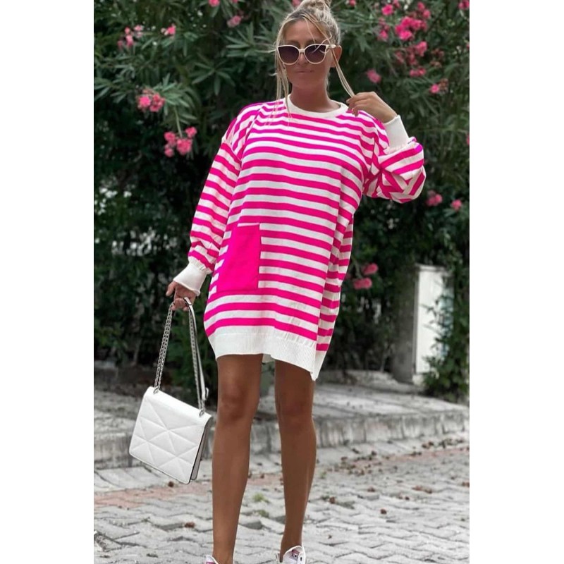 Rochie dama tricotata cu buzunar 3004-23