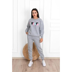 Trening dama bumbac vatuit cu imprimeu The couture 3520