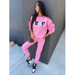 Trening dama bumbac vatuit cu imprimeu The couture 3520