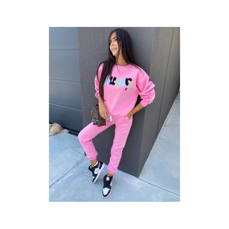 Trening dama bumbac vatuit cu imprimeu The couture 3520