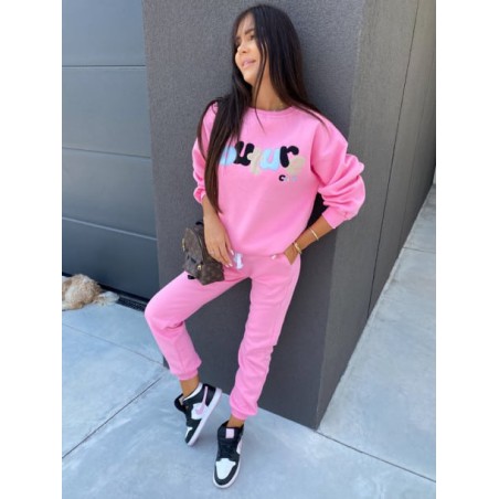 Trening dama bumbac vatuit cu imprimeu The couture 3520