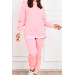 Trening dama bumbac cu fermoar lateral People 3422