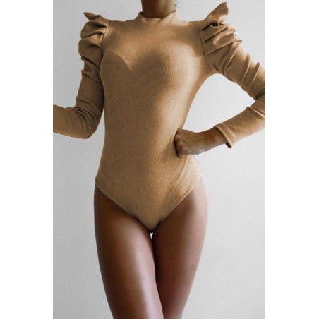 Body dama bumbac cu umeri ridicati 9176