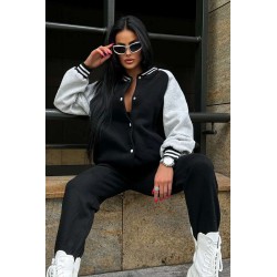 Trening dama bumbac cu jacheta 3501-23