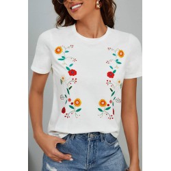 Tricou dama bumbac Floral 1285