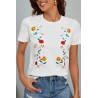 Tricou dama bumbac Floral 1285