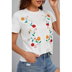 Tricou dama bumbac Floral 1285