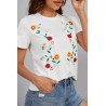 Tricou dama bumbac Floral 1285