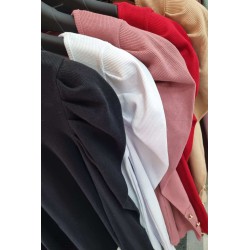 Bluza dama bumbac tetra cu decolteu 1369