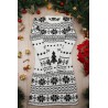 Rochie dama tricotata cu imprimeu de Craciun 2067