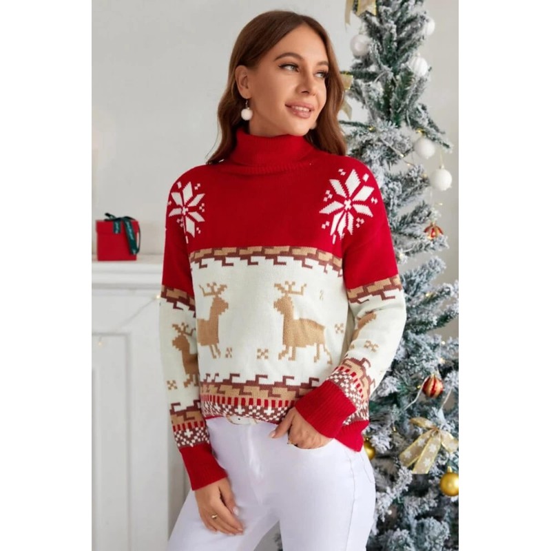 Pulover dama de Craciun 1885