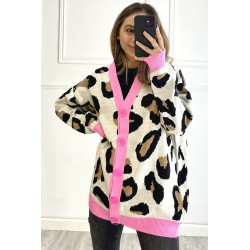 Cardigan dama Animal Print 7002