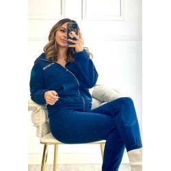 Trening dama bumbac vatuit cu broderie BGI 3171