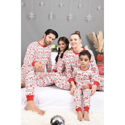 Pijama barbat bumbac White 9383-6