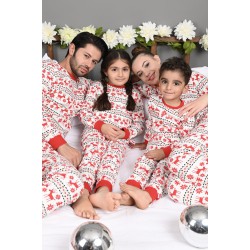 Pijama barbat bumbac White 9383-6