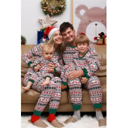 Pijama dama bumbac cu imprimeu festive 9385-8