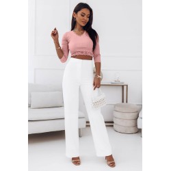 Bluza dama bumbac tetra cu dantela 1368