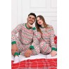 Pijama dama bumbac cu imprimeu festive 9385-8
