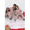 Pijama dama bumbac cu imprimeu festive 9385-8