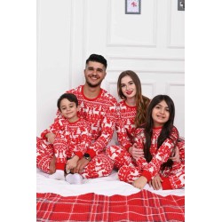 Pijama barbat bumbac cu imprimeu Red 9383-5