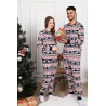 Pijama dama bumbac cu imprimeu festiv Reindeers 9385-12