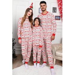 Pijama barbat bumbac White 9383-6