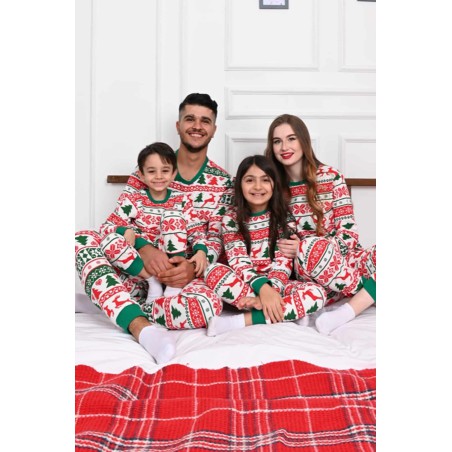 Pijama dama bumbac Green 9385-7