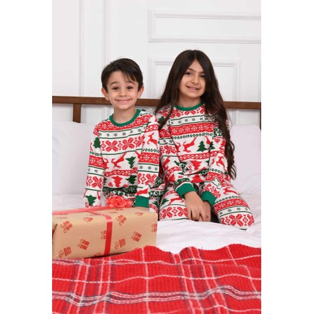 Pijama copil bumbac Green 9382-7