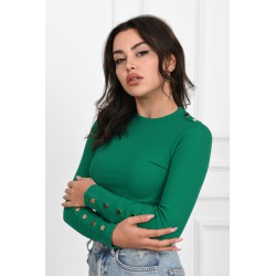 Bluza dama bumbac tetra cu decolteu 1379-23