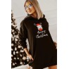 Rochie dama vatuita cu broderie Merry Christmas 5194