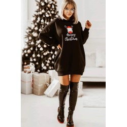 Rochie dama vatuita cu broderie Merry Christmas 5194